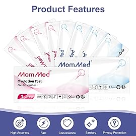 MomMed 15 Ovulation Test Strips and 5 Pregnancy Test Strips Combo Kit,Pregnancy Tests and Ovulation Predictor Kit,Accurately Track Ovulation and Detect Early Pregnancy (20 Count (Pack of 1))