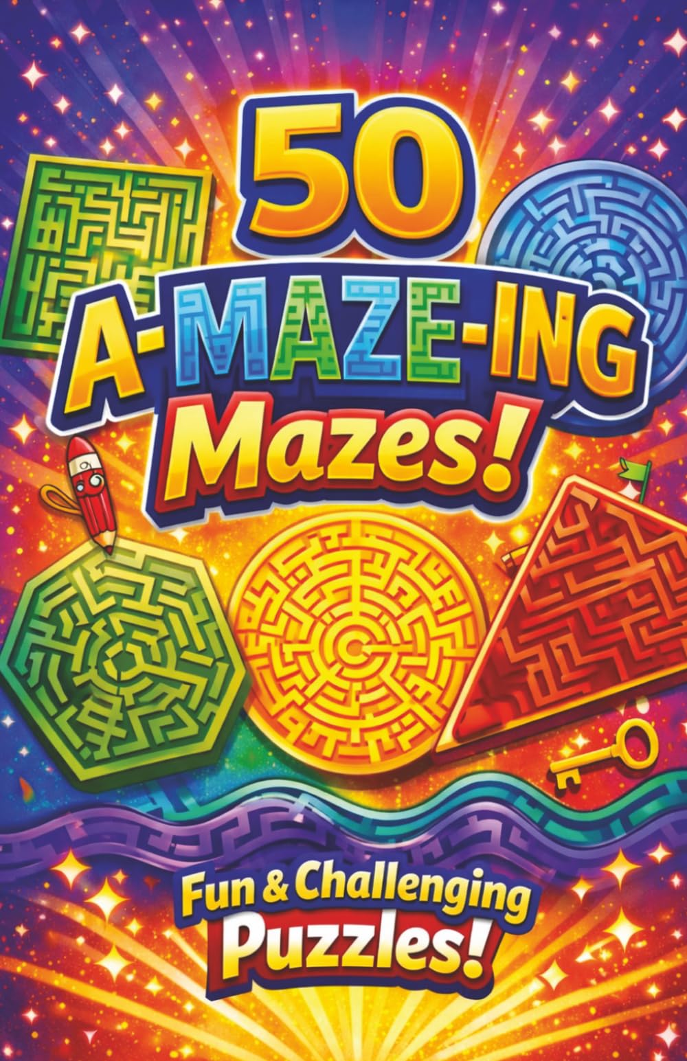50 A-MAZE-ING Puzzles: Great fun for all ages