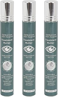 Vision Enhance Massage Roller 8ml - Reduce Dryness & Fatigue, Improve Eye Clarity & Health, 3pcs Pack for Effective Eye Care & Nearsightedness Prevention
