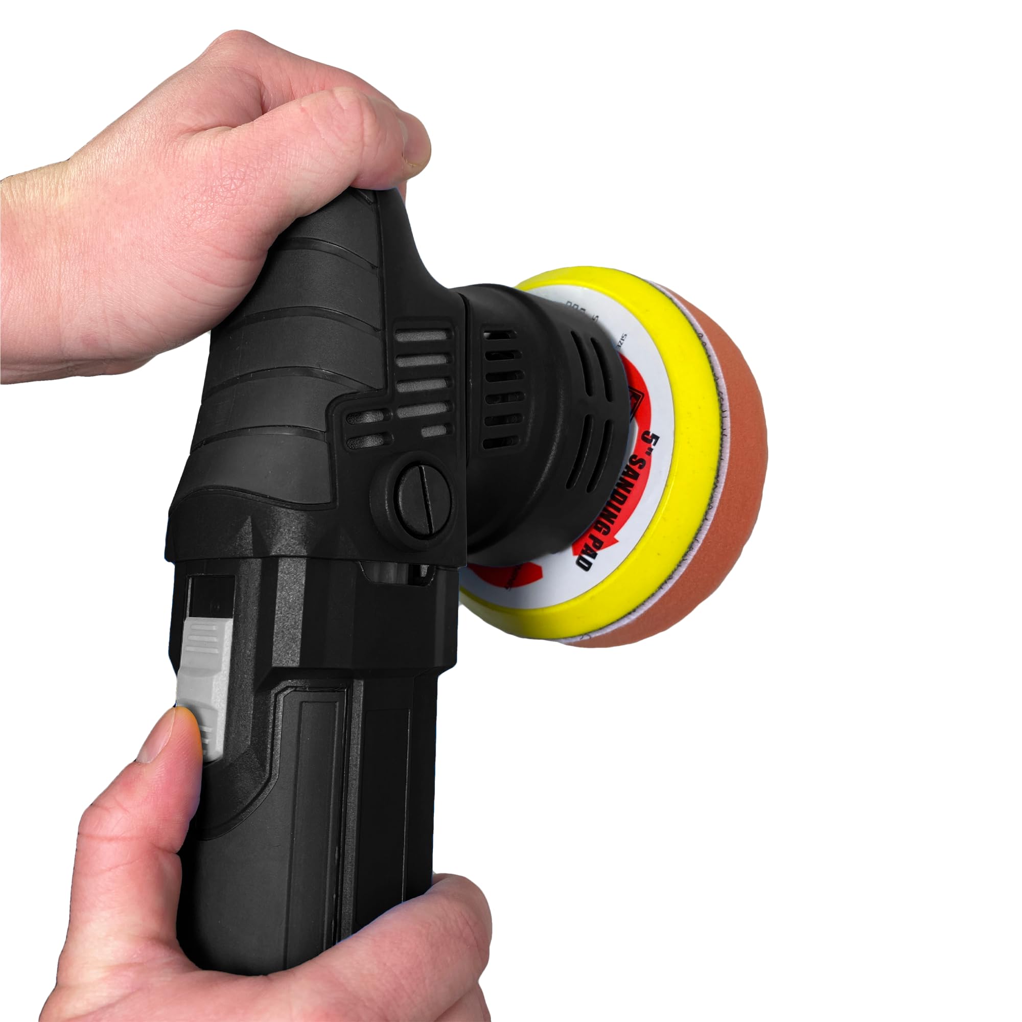 Sakura Dual Action 240V Car Polisher SS5439 - Buffing, Polishing, Variable Speed 2,000-6800 RPM, 125mm Polishing Pad, 2.8m Mains Cable