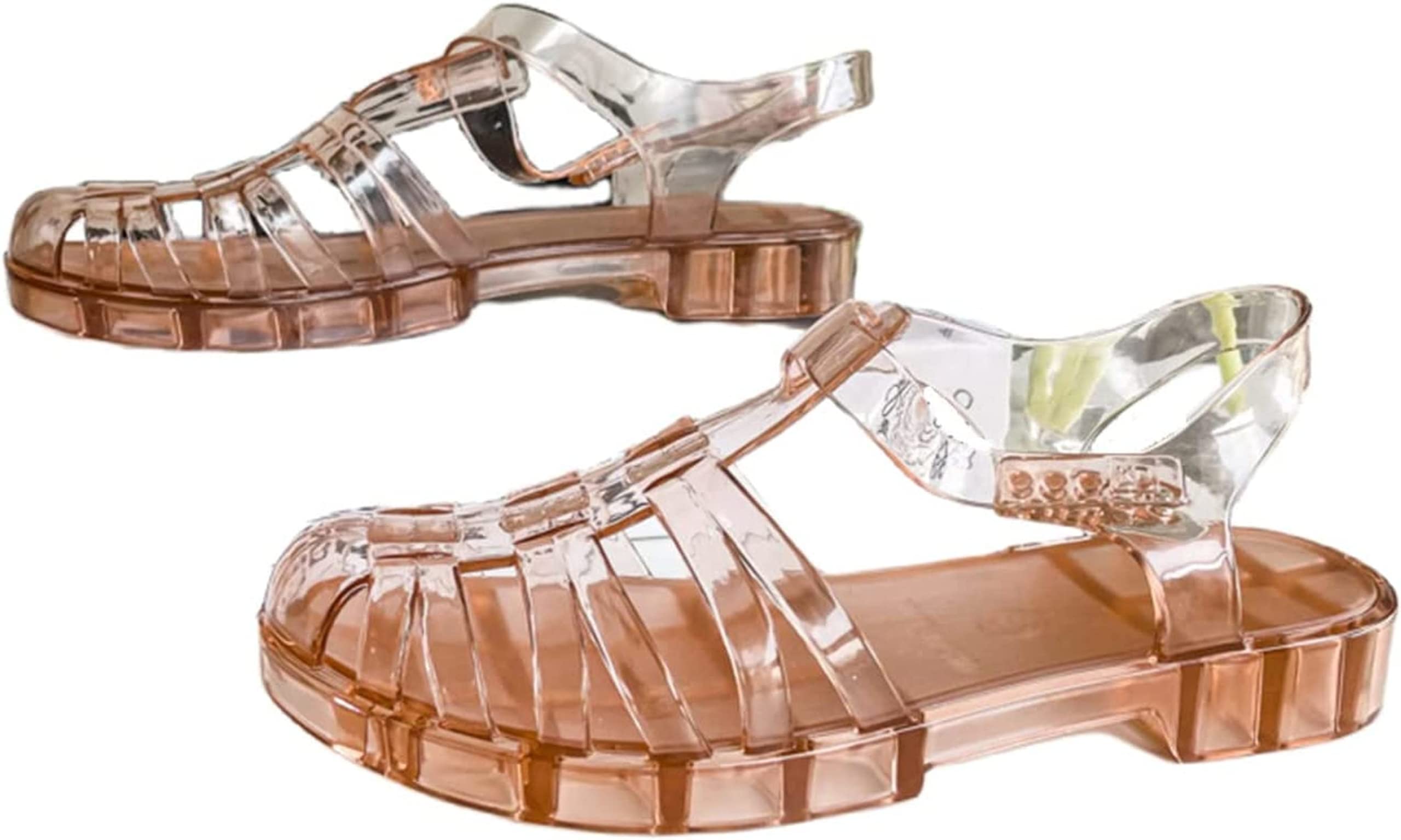 Sandales Transparentes En Cristal - Boucle Plastique - Pour Plage, été - Tailles 37 à 40