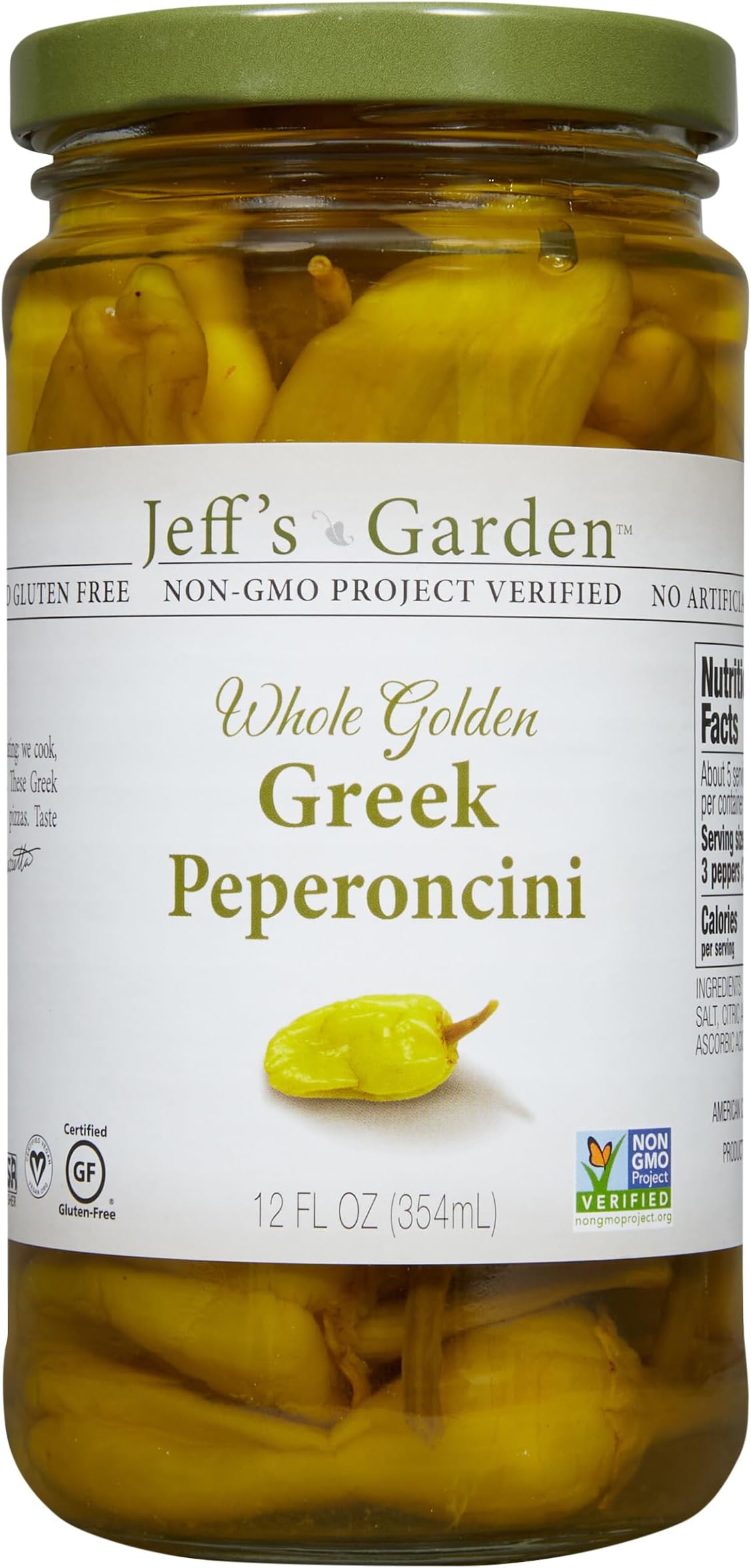 Mezzetta Pepper Whole Greek Pprcini 12 Oz (Pack of 6)