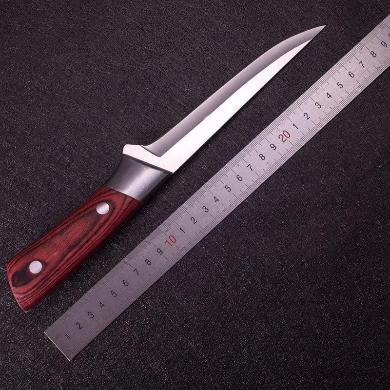 Meat Cleaver,Cleaver Knife Handmade Forged Kitchen Boning Knife Butcher Knife Meat Cleaver Chinese Knives Slaughter Knife Cutter Tool (Color : With cover)