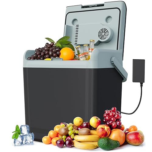 25QT Portable Electric Cooler & Warmer with Handle – Dual