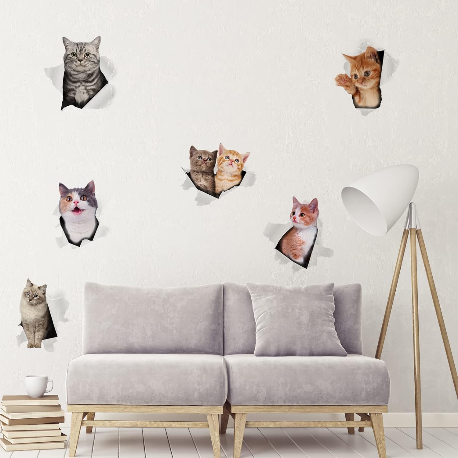 Pack 5 Pegatinas Para Interruptores - Motivos Plantas Y Flores, De PVC, Fáciles De Poner Y Quitar, Decoración Para Pared