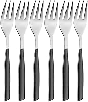 Vista 1 de Bugatti – Glamour 6 piezas Tenedor de postre ahumado negro