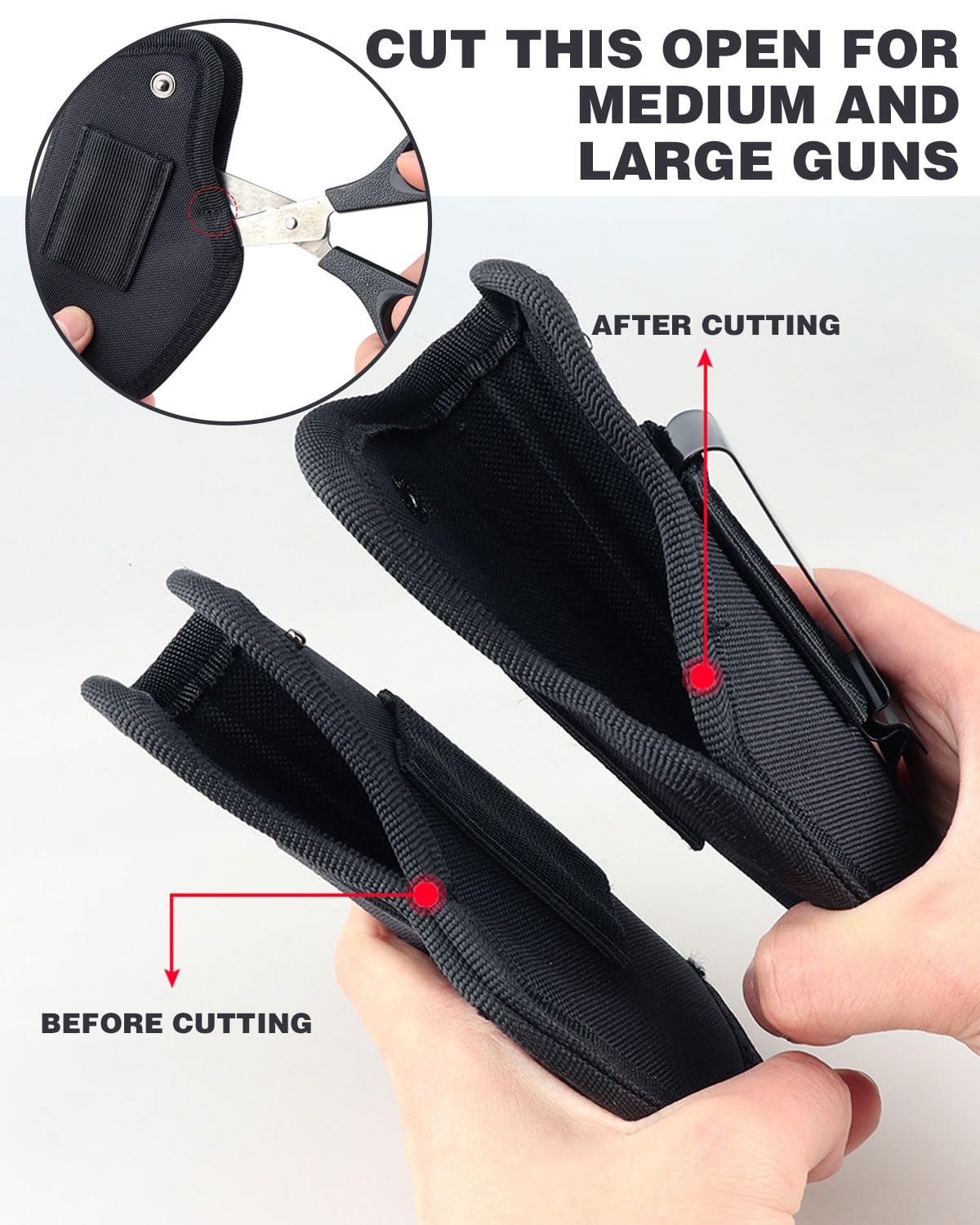 Fondine,Universal Fondine,1 pcs Fondina da cintura per pistola,Fondina per Pistola Nascosta,Borsa Tattica per Pistola in Vita,per trasportare tutte le pistole simili