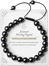 XIANNVXI 8mm Perlenarmband Damen Armband Echte Steine Kristalle Armbänder Damen Verstellbares Armband