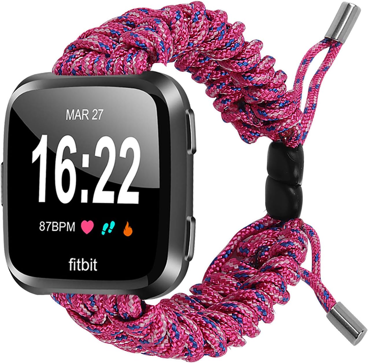 Bracelet for Fitbit Versa 5.9"-8.6" (150mm-220mm) Replacement Bands Stylish Fitness Wristband Adjustable Accessories Strap Compatible for Fitbit Versa/Versa 2/Versa Lite (A07)