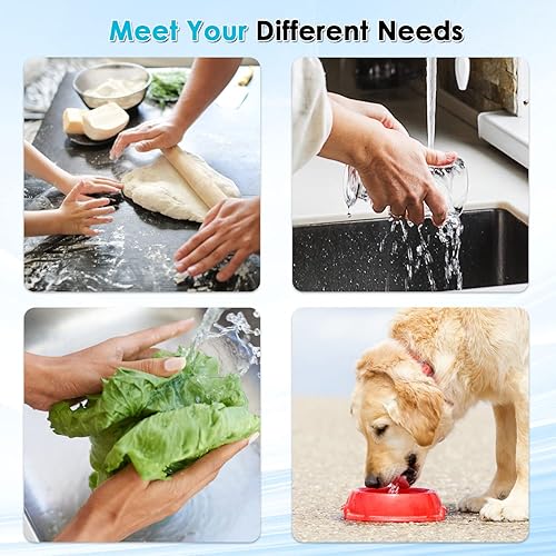 Miniatura 6 de Vortopt Filtro de agua para grifo T1, purificador de agua de 400 galones para grifo, filtro de agua del grifo que reduce el plomo, el cloro, el mal