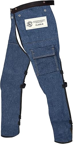 Vista 12 de MGP SUPPLY Apron Style Chainsaw Chaps with Pocket & Adjustable Waist Lightweight Class B Protective Safety Equipment Verde (SAFETY GREEN)