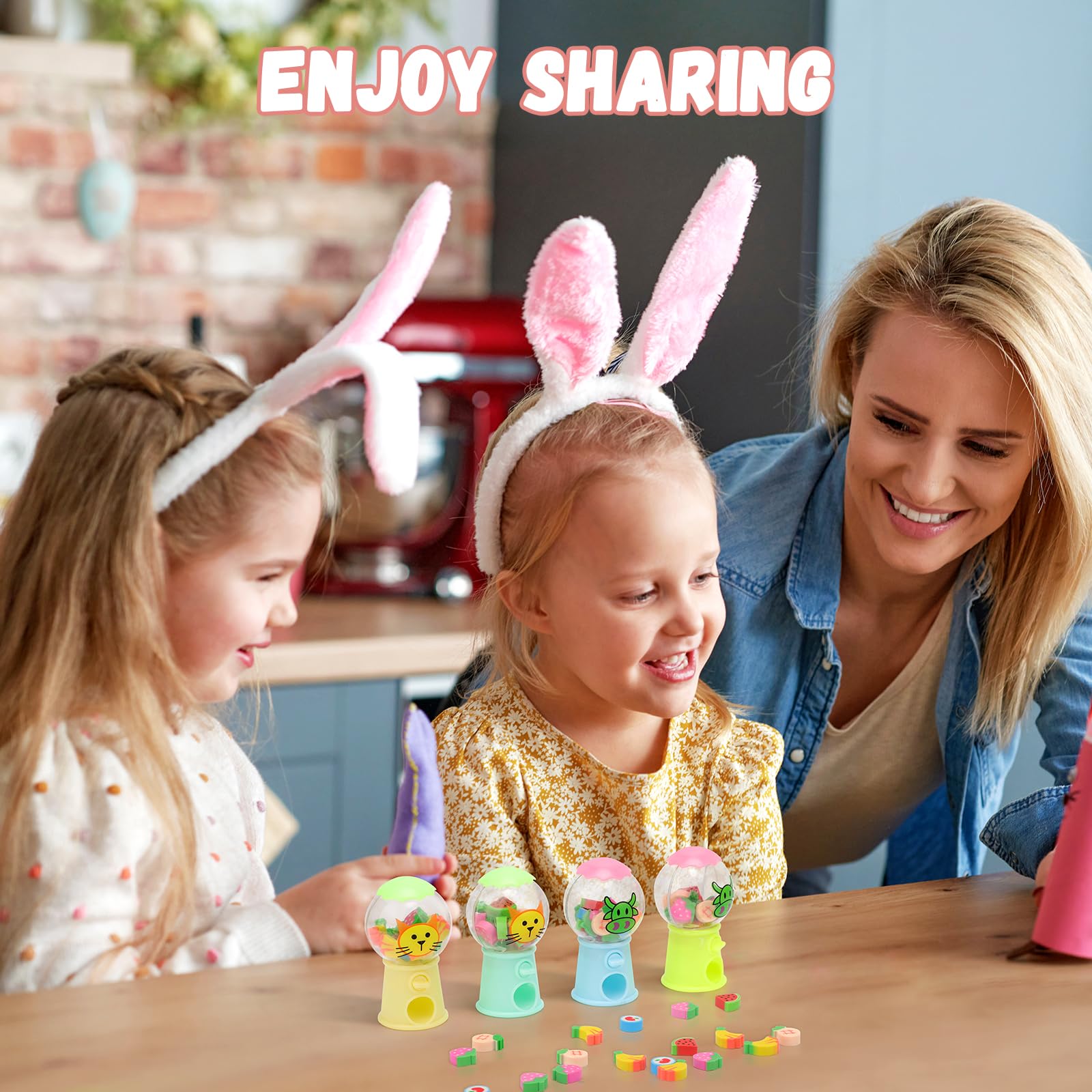 Einhorn Radiergummi Set - 6 Stück Süße Schulradierer