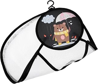 バスルームのおもちゃの収納袋 浴槽 収納ネット おもちゃ用メッシュバッグ 吊り下げおもちゃホルダー お風呂のおもちゃのメッシュバッグ バスルームのおもちゃ収納 ポリエステル