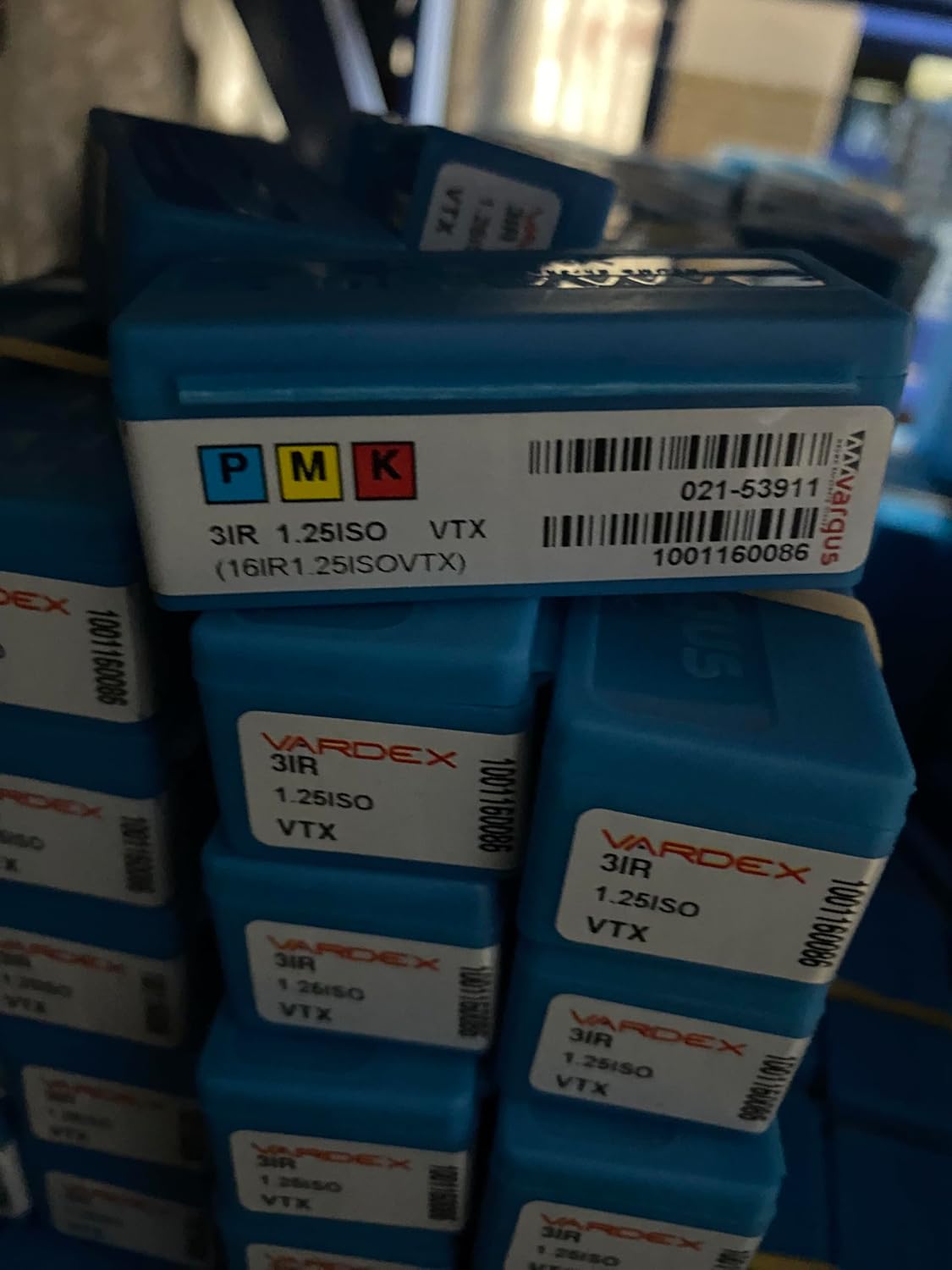 Vargas Thread Cutter 3IR1.25ISO VTX/Carbide CNC Blade 10 Pieces