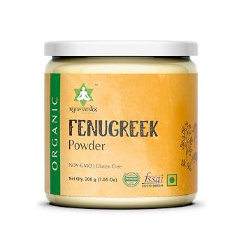 Ayurvedix Organic Fenugreek Powder TRIGONELLA FOENUM 7 ounces Methi Seeds