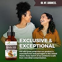 Vista 6 de Herbal Goodness Papaya Seeds Digestive Enzymes 1oz -Organic Papaya Seed Extract for Gut & Digestive Health Detox Cleanse Support, Non GMO