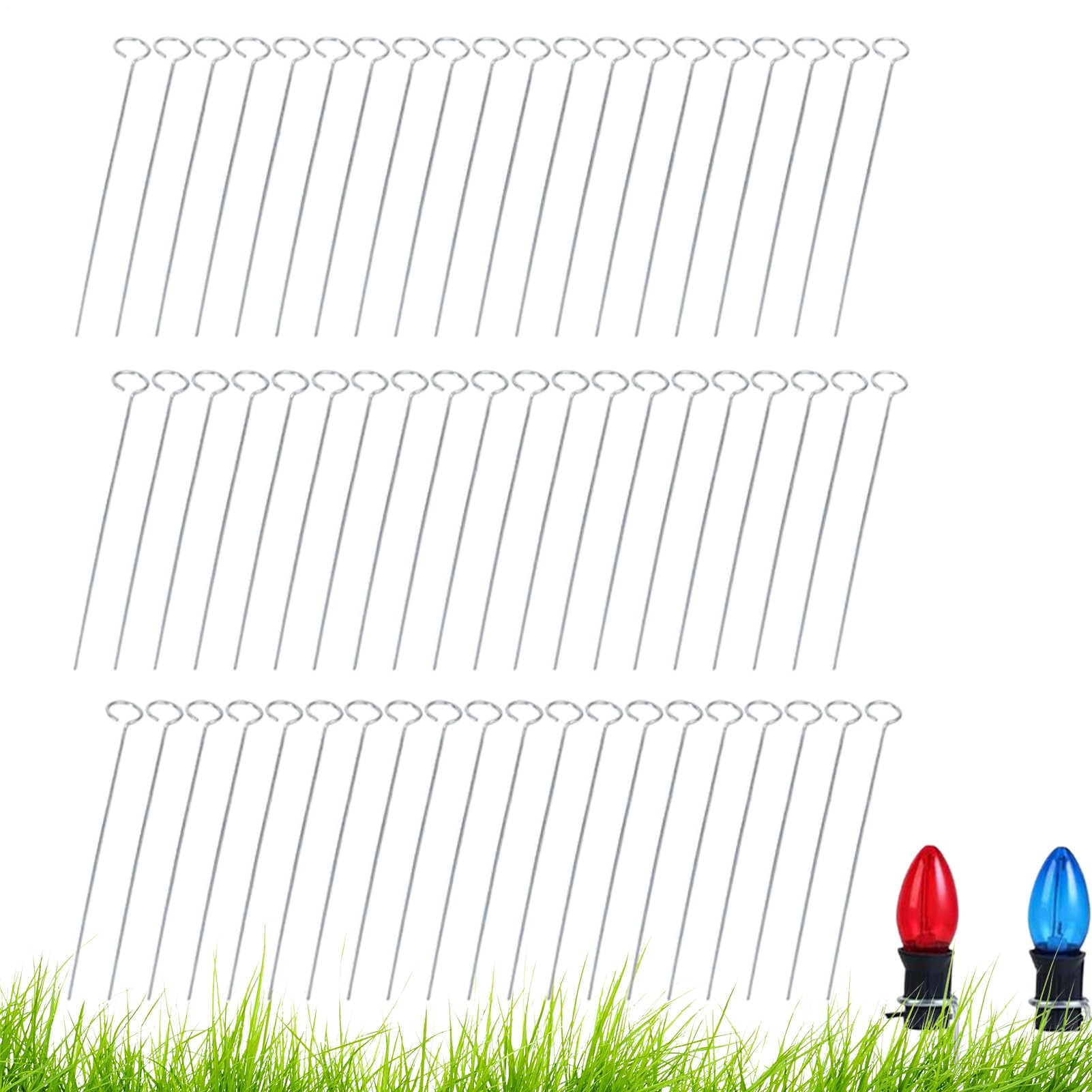 Piquets de sol pour lumières de Noël robustes pour jardin