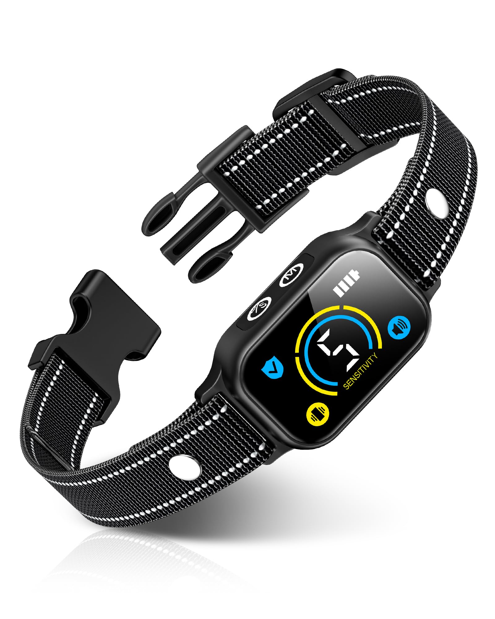 No Electric Shock Small Dog Bark Collar 2-25 kg, Humane Anti Barking Device for Flats, 5 Sensitivity Levels, Beep Vibration Modes, IP67 Waterproof, USB-C Rechargeable