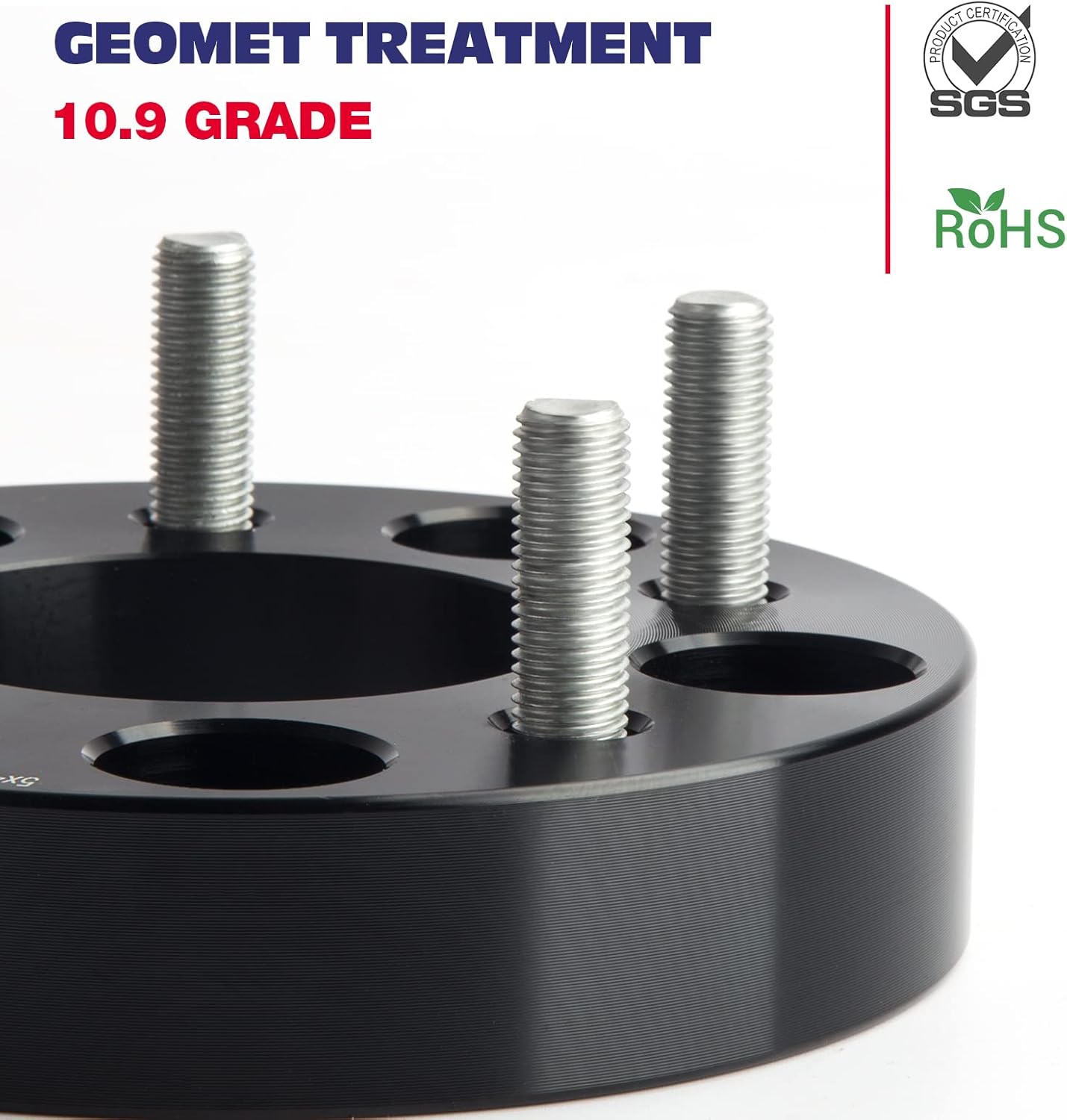 KSP 25mm Wheel Spacers 5x100 to 5x114.3, Change Bolt Pattern Wheel Adapter with 12x1.5 Stud 64.1mm Hub Bore Compatible with Toyo-ta Che-vy Dodge, 5x4.5 Large Wheel Work on 5X100 Small Vehicle Hub