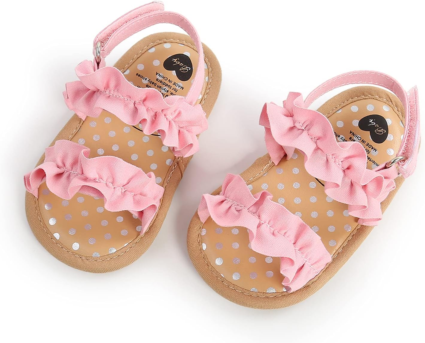 Baby Girls Sandals Princess Dress Wedding Flats Shoes Non-slip Soft Sole Toddler First Walker Crib Shoes