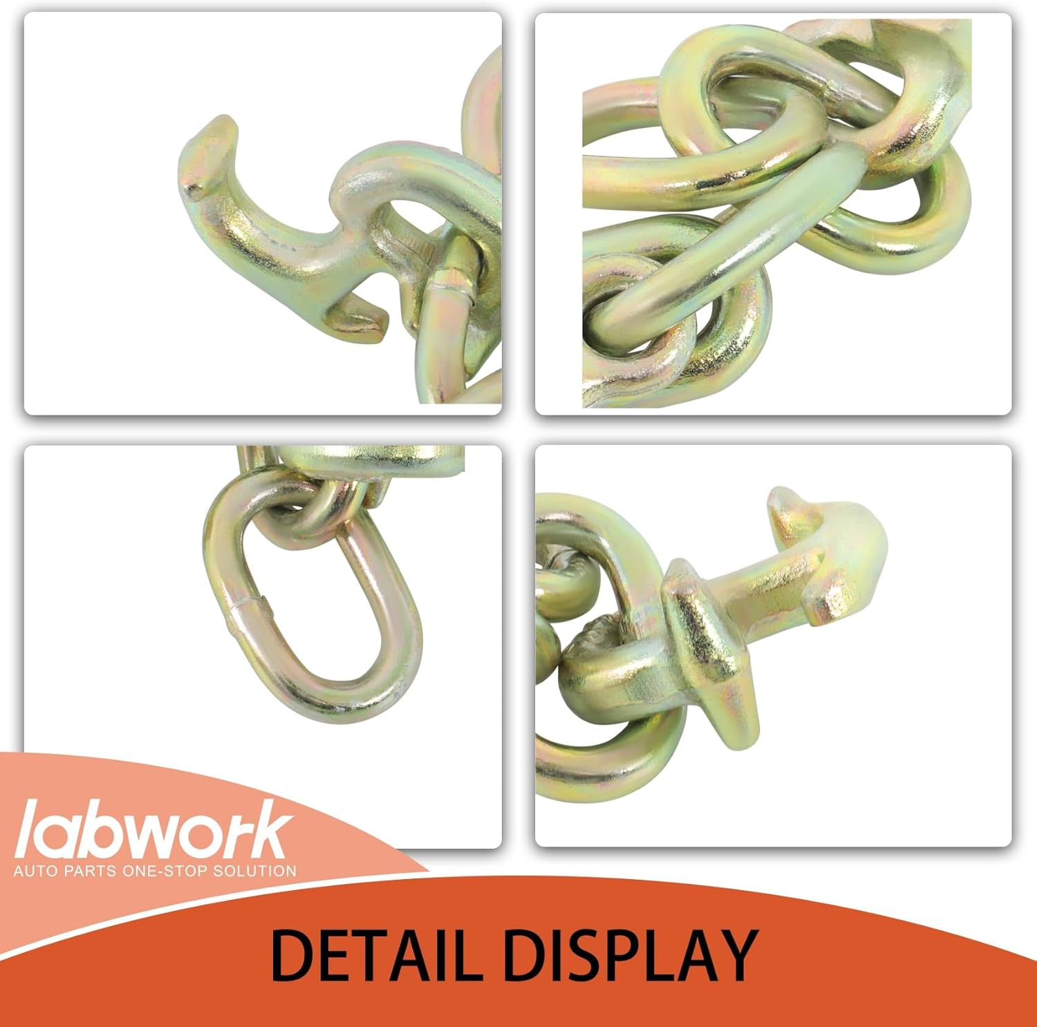 labwork 4 Pack 5/16 RTJ Cluster Hooks Set G70 Heavy Duty Replacement for Car Hauler Towing Trucks Wrecker