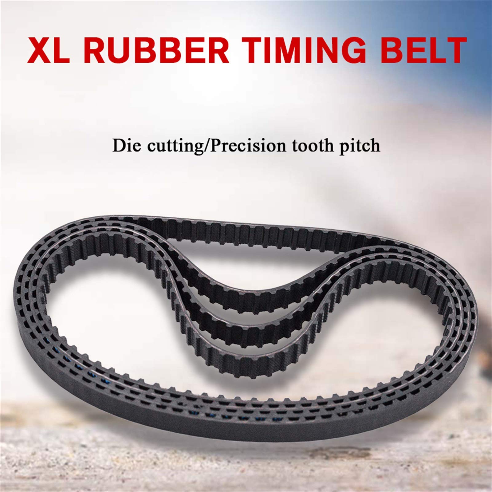 Xianglaa-cinghia di distribuzione 2pcs Black Gomma Gomma Cintura, Lunghezza 21.6MXL / 28MXL / 32MXL / 34MXL / 35MXL