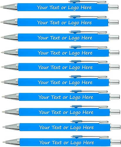 SyPen Personalizado con tu logotipo o bolígrafo de texto paquete de 100 unidades para marketing fiestas y eventos suave al tacto superficie lisa