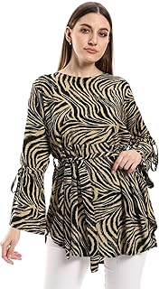 بلوزة سادة بأكمام طويلة للنساء من سيزر