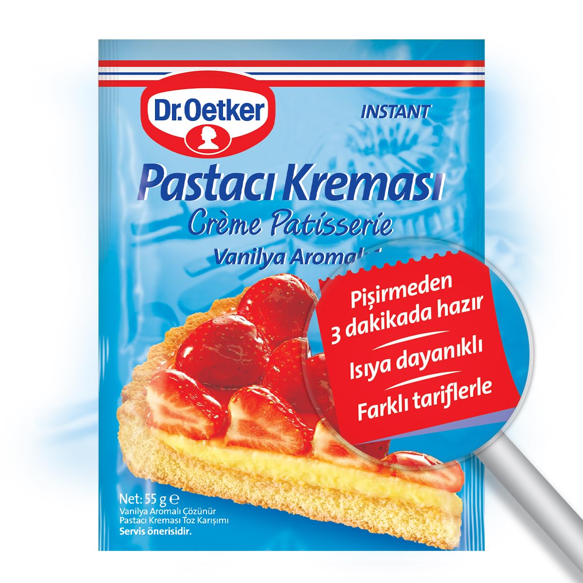 Dr. Oetker Pastacı Kreması - Instant - Vanilya Aromalı, 55 Gr
