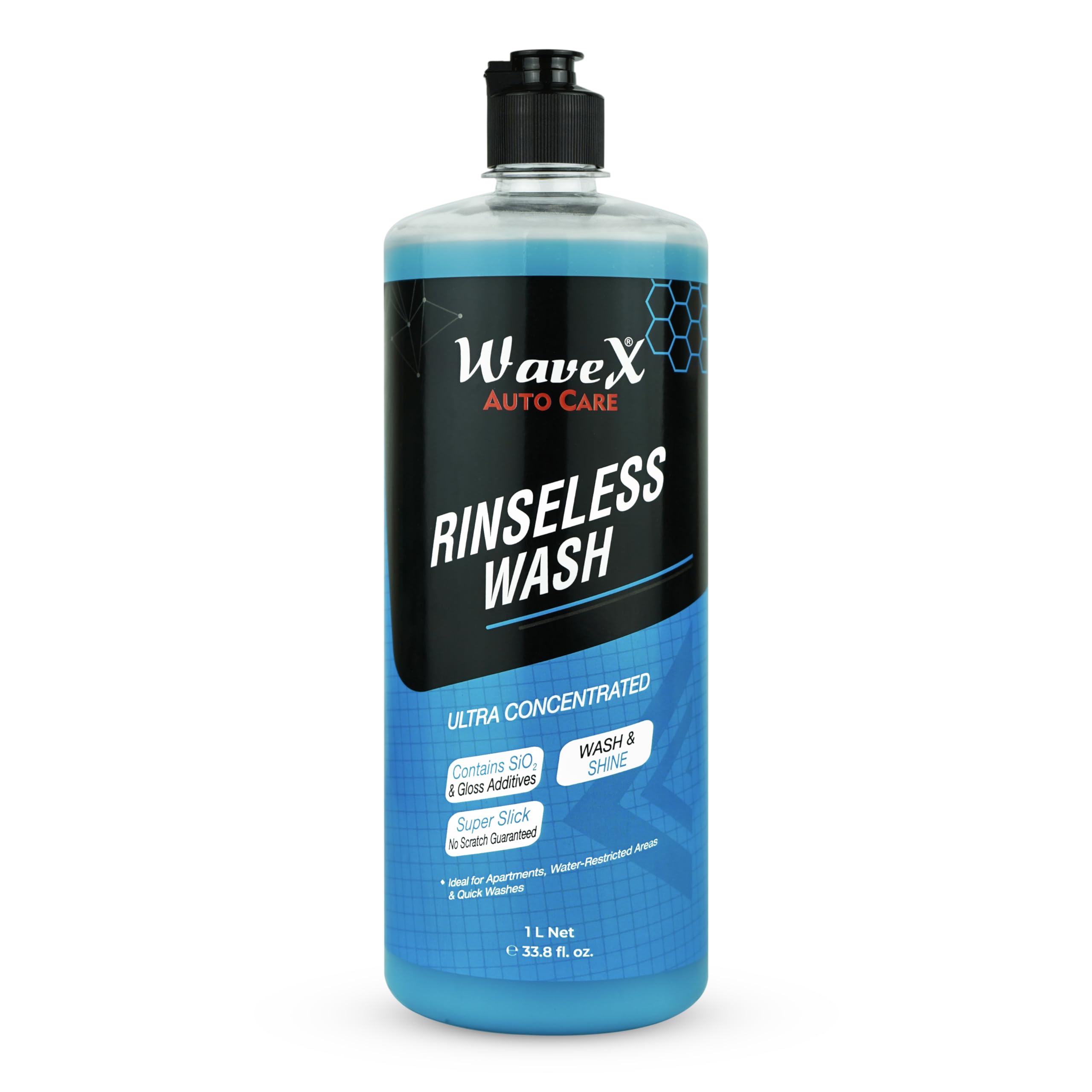 Wavex Rinseless Wash RTU - Eco-Friendly Car Wash Without Hose or Running Water | Quick & Safe Cleaning Solution for Cars & Bikes | Streak-Free, Glossy Finish - 1000ml-image-36