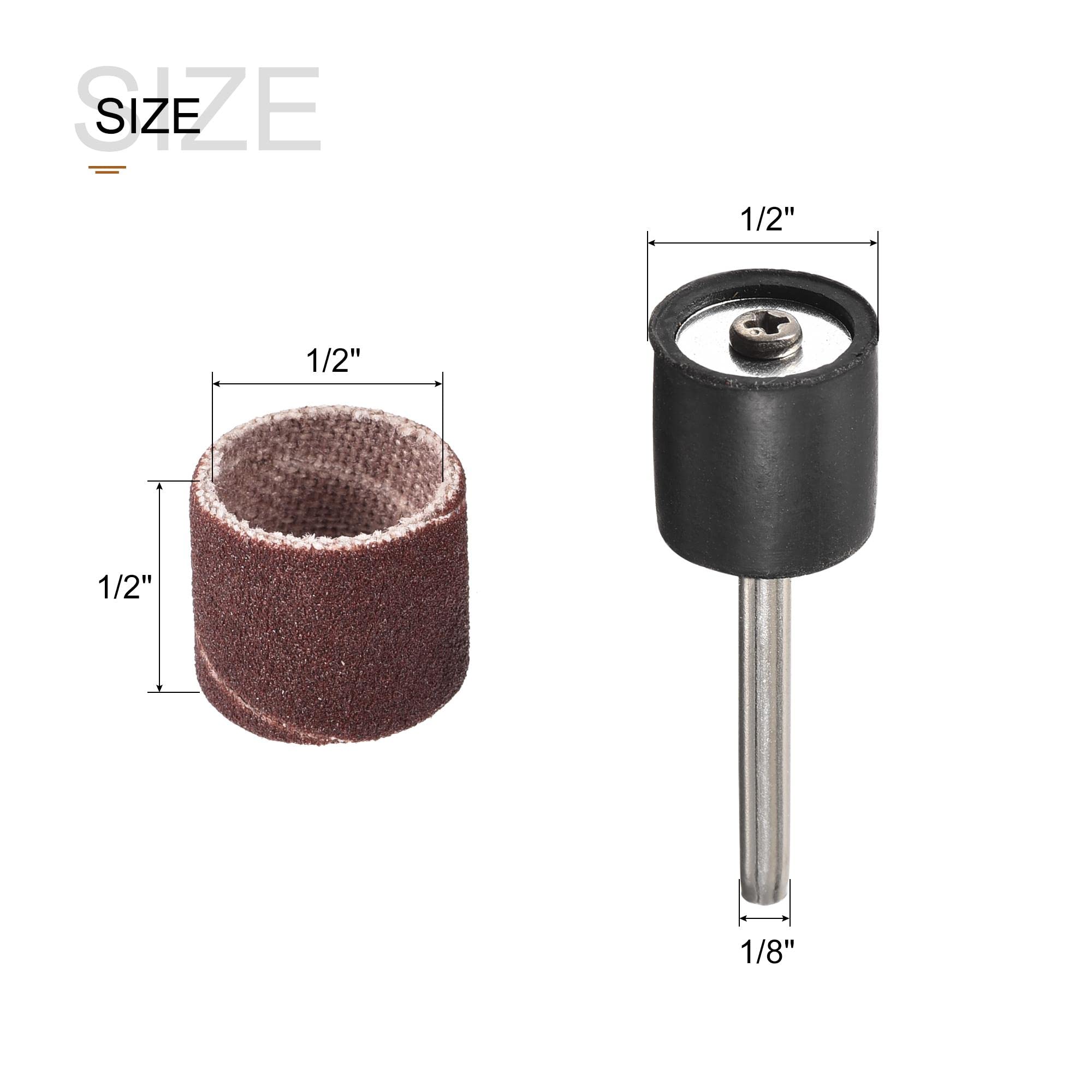 Manchons Ponçage 100 Manchons De Ponçage 1,27cm Grain 240 - Pour