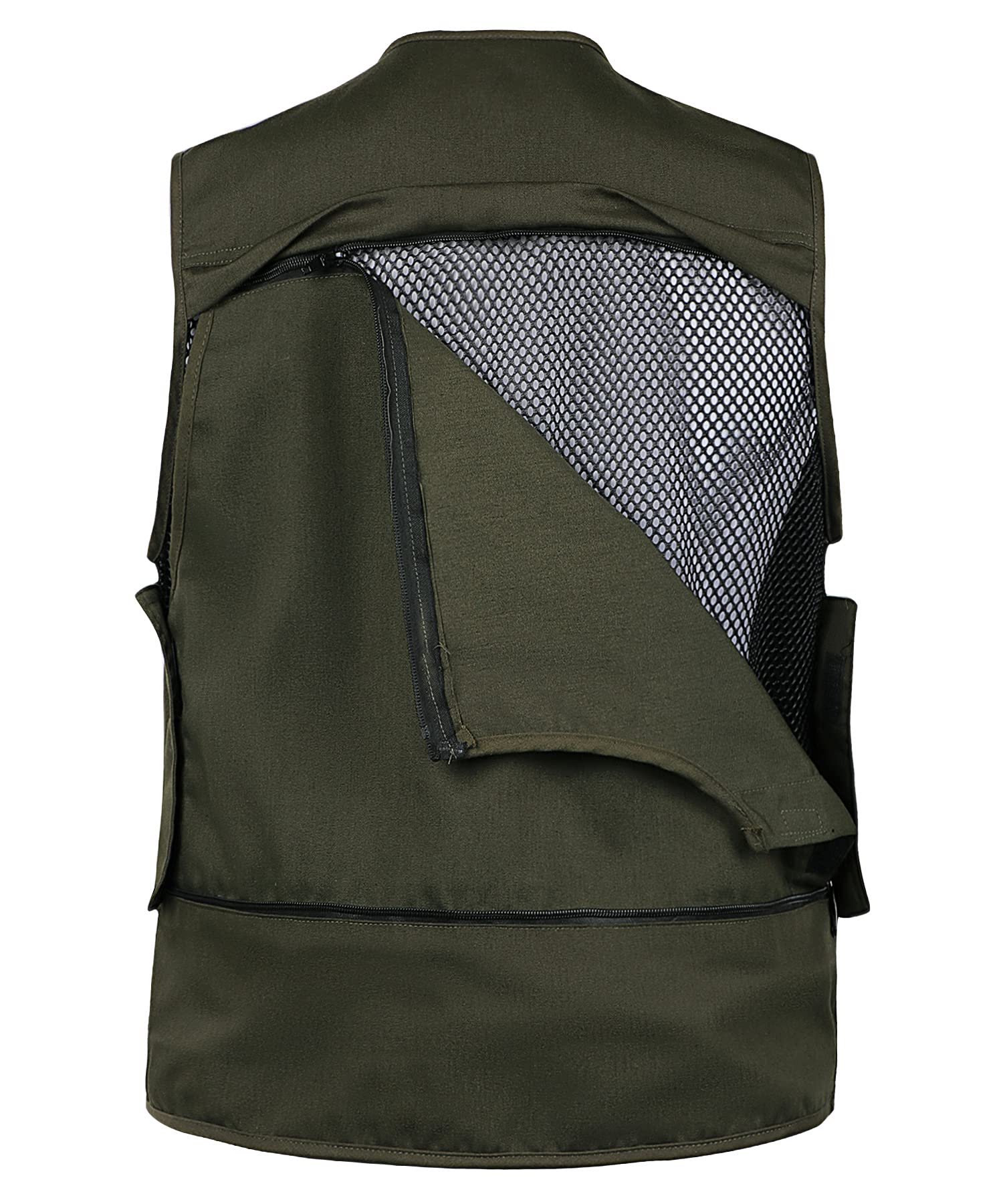 Herren Angeln Weste Trekking Weste Outdoor Arbeitsweste Multifunktionsweste Freizeitweste Anglerweste mit Vielen Taschen