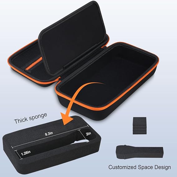 RAIALL Wireless Microphone Case for JBL PartyBox Wireless Microphone - 2 Digital Wireless Microphones, Black, Travel Case