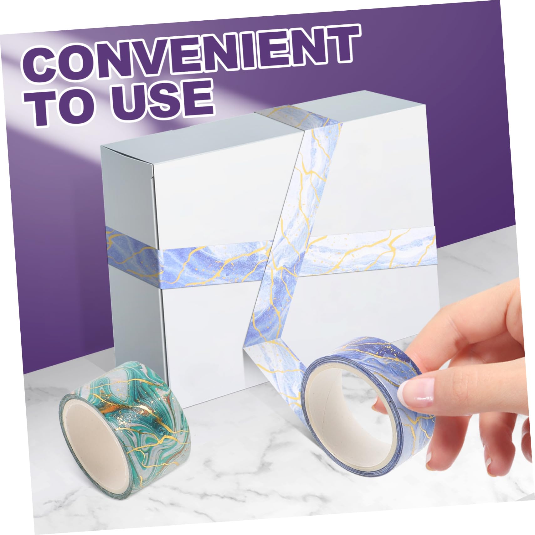 SHINEOFI 70rolki Roli Dekoracyjnej Taśmy Washi Wzór Marmuru Samoprzylepna Taśma Do Scrapbookingu i Dekoracji Każda Rola Idealna Do Prowadzenia Dzienników i Kreatywnych Projektów