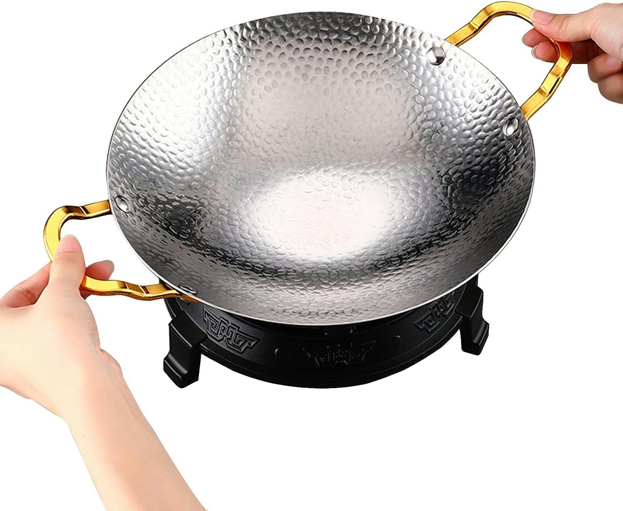 Chafing dish en acier inoxydable haut de gamme avec plaque de gril