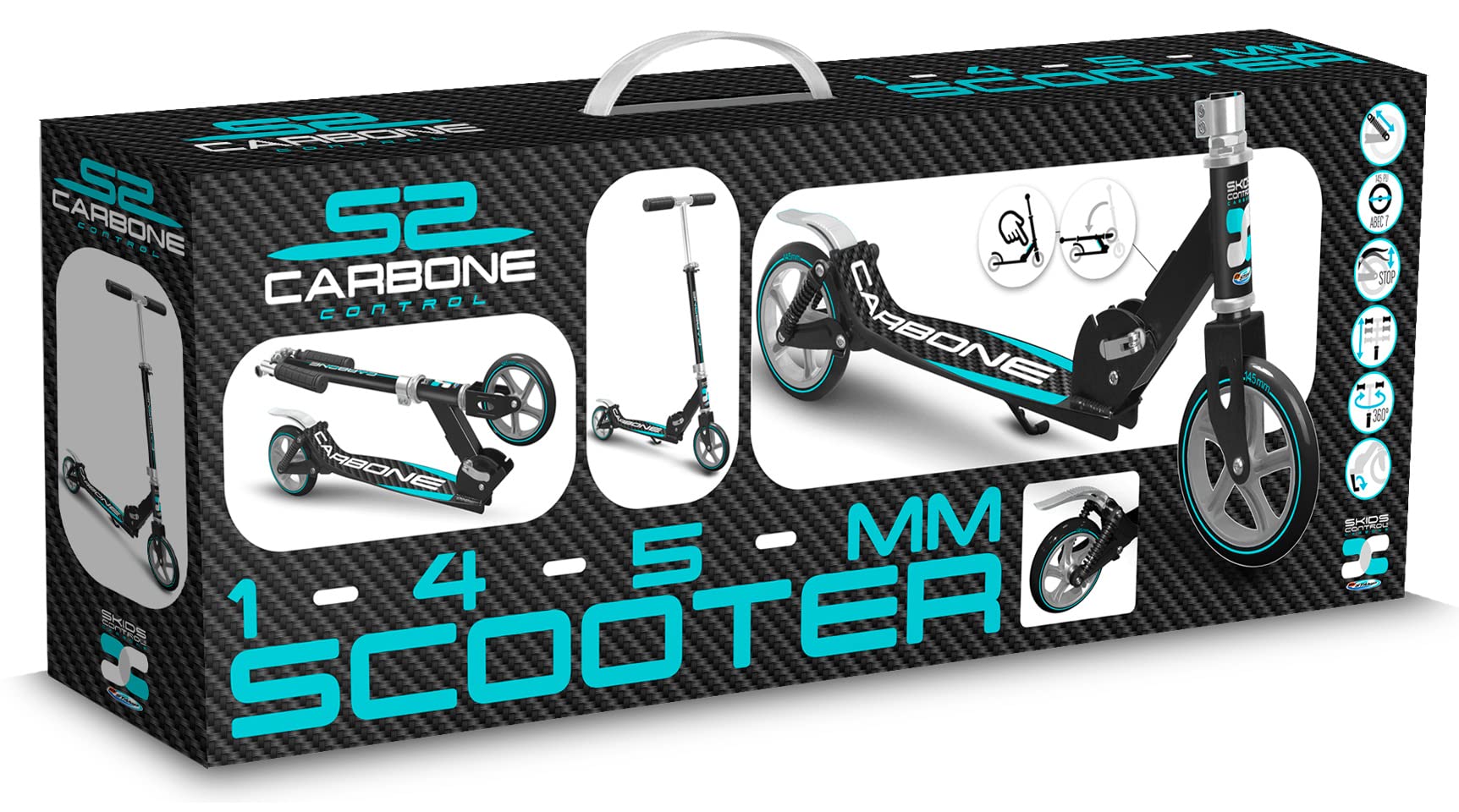 TROTTINETTES Techniques SKIDS Control - 145MM Carbonio, Nero