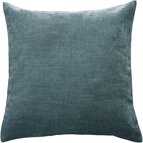 Miniatura 2 de AMBERIS 2 fundas de almohada (45 × 17.7 in) (sin relleno), color azul, chenilla suave que no se decolora, 2 fundas de almohada modernas (sin relleno)