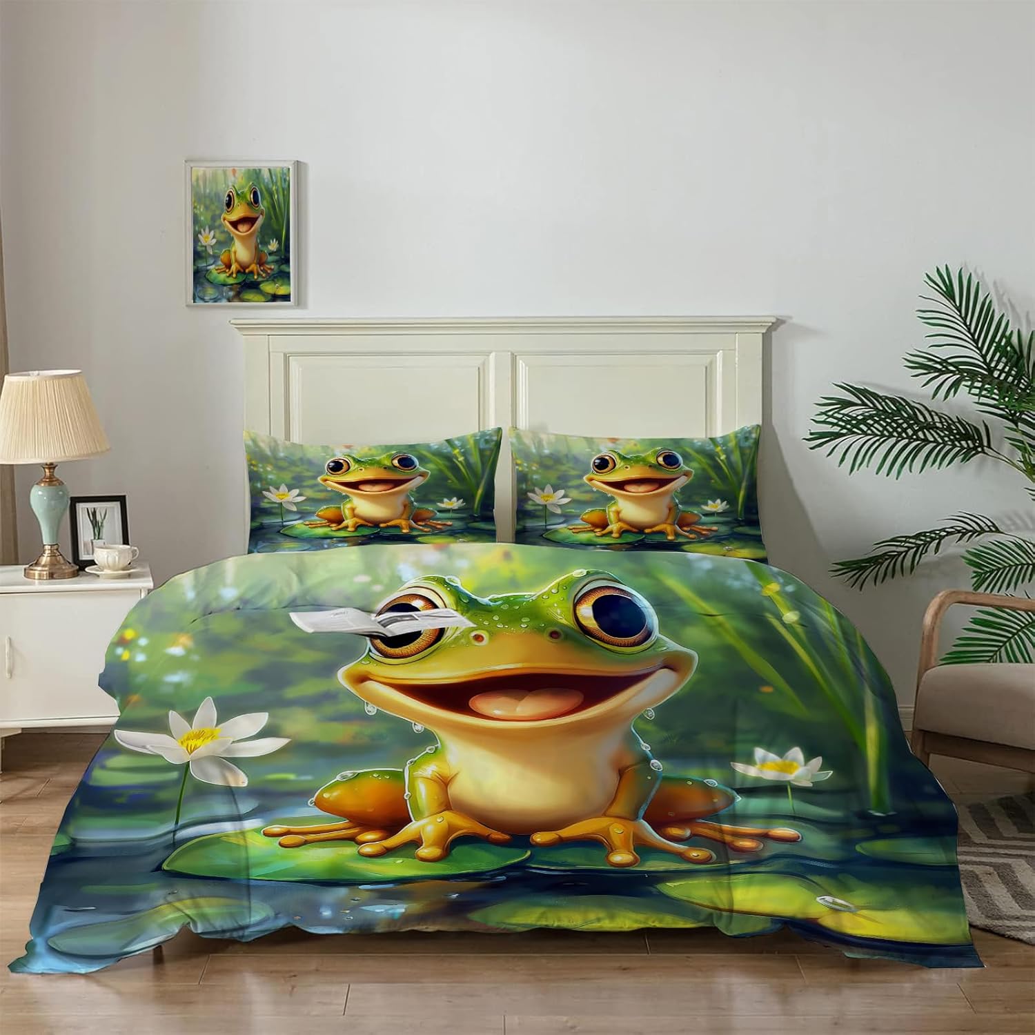 Rooster and Flowers Quilts -Cartoon Animals Country Quilt Twin Bedding Sets Quilt for Adults Comforter 3D Print Quilt Bed Set for Soft Microfiber Lightweight Quilts Decor