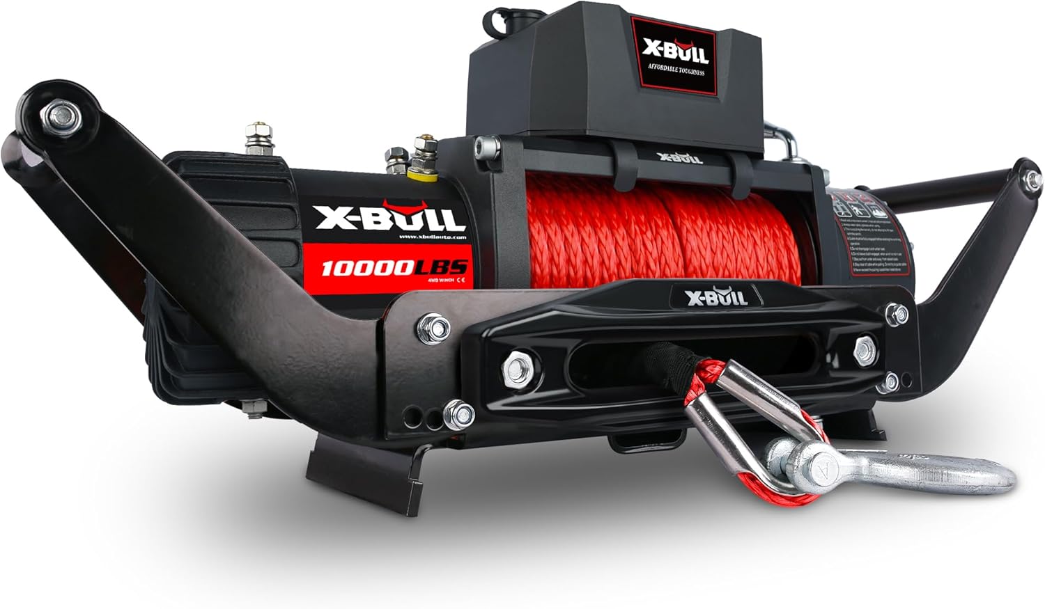 XBULL Winch Synthetic Rope Winch10000 lb. Load Capacity
