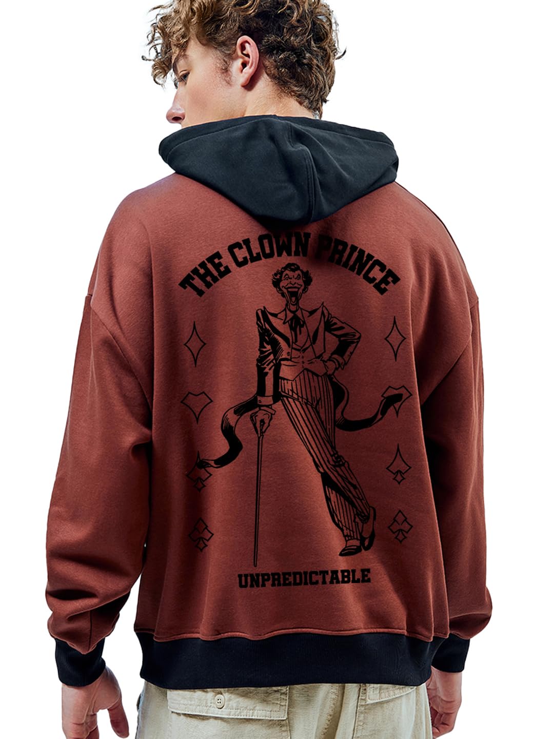 bewakoof Heavy Duty 1.0 Official DC Merchandise Men's Graphic Printed Oversized Fit Full Sleeve Fleece Hoodies-picture-15