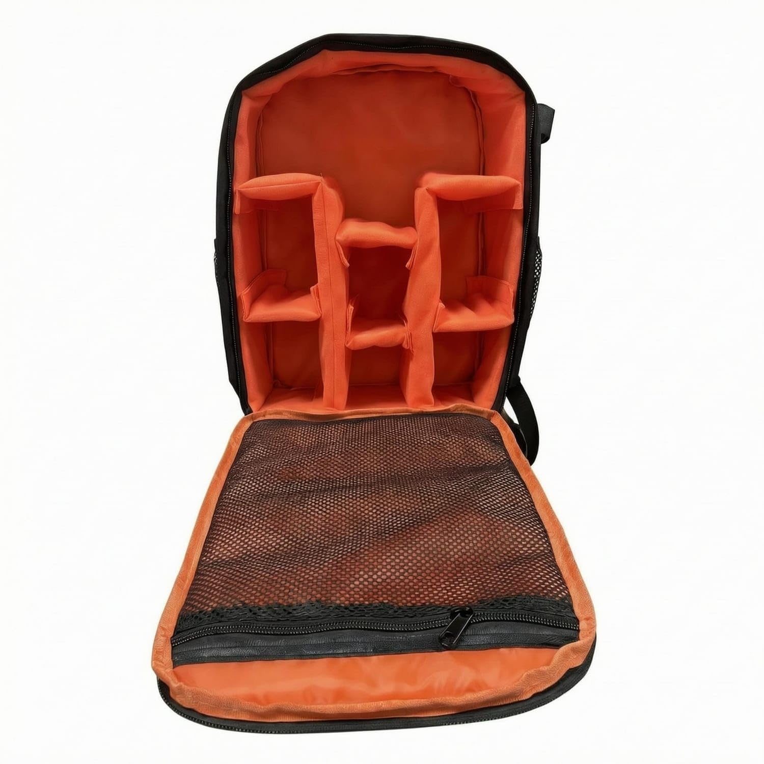Waterproof Photography Gear Backpack Adjustable Dividers DSLR Camera Bag Shockproof Camera Backpack Wear-Resistant for Photographers, Beginners, Outdoor, Travel, Orange, M|Cases Bags & Cove-image-1