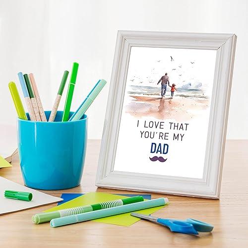 Miniatura 5 de Tarjeta de cumpleaños para papá, tarjetas de feliz cumpleaños de hija, hijo a padre, tarjeta de felicitación de cumpleaños para papá, tarjeta del