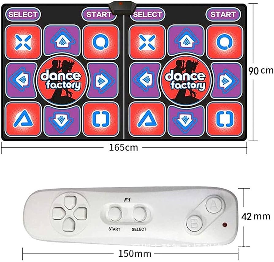 【即日発送】家庭用ダンスマット　ワイヤレス　リモコン付き　180曲　58ゲーム Amazon.co.jp: ダンスマット-子供と大人のための電子ダンス