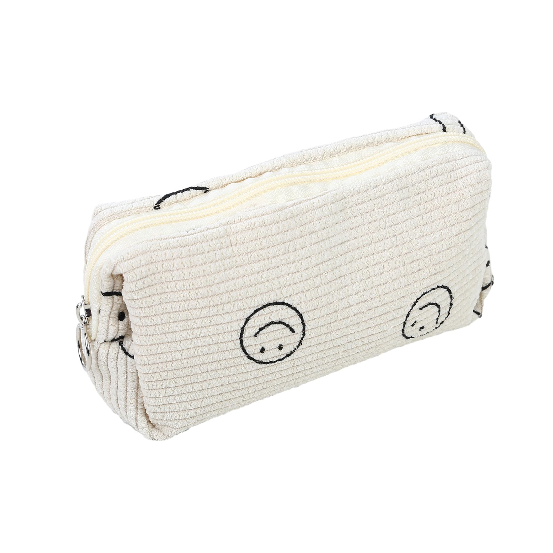 Umimiss Corduroy Preppy Pencil Case - Pencil Case for Women Men School, Aesthetic Pencils Cases, Large Capacity Stationery Bag, Pretty Pen Bag, Makeup Organiser