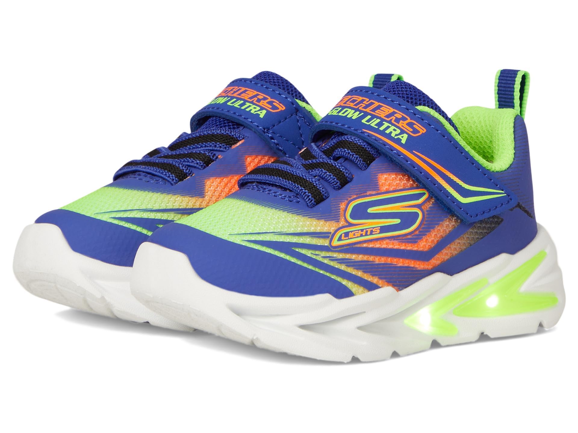 Skechers Flex-Glow Ultra, Jungen Sneaker, Blue,