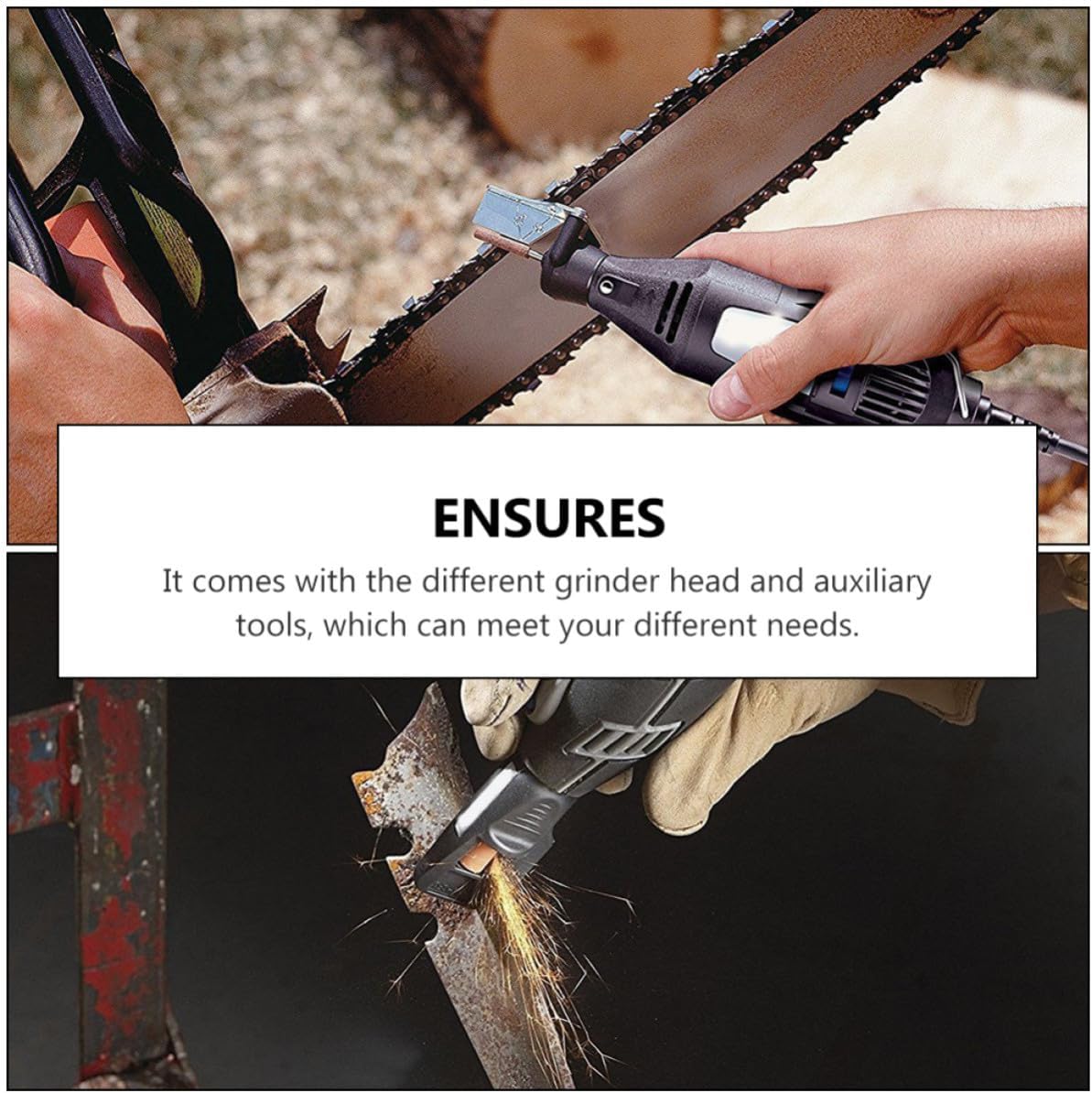 10pcs Practical Chamfer Tool Accessory for Electric Grinding with Fine Workmanship, Stainless Steel Material, Designed for Special Angles and Edges, for Power and Rotary Tools