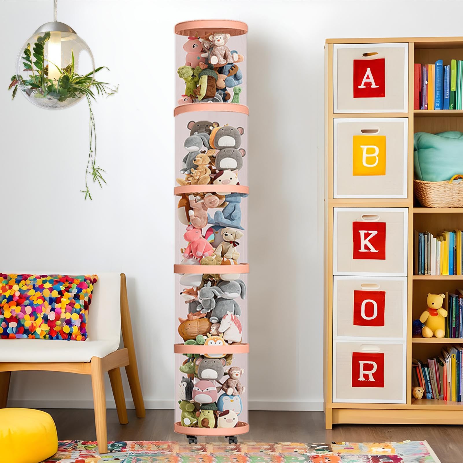 Tube De Rangement Peluche Chambre Enfant,Rangement Peluche, Rang Ement