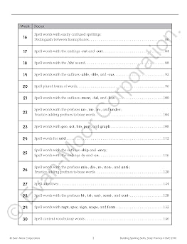 Evan-Moor Building Spelling Skills, Grade 6 - Homeschooling & Classroom Resource Workbook, Reproducible Worksheets, Teaching Edition, Spelling Strategies, Reading and Writing Skills