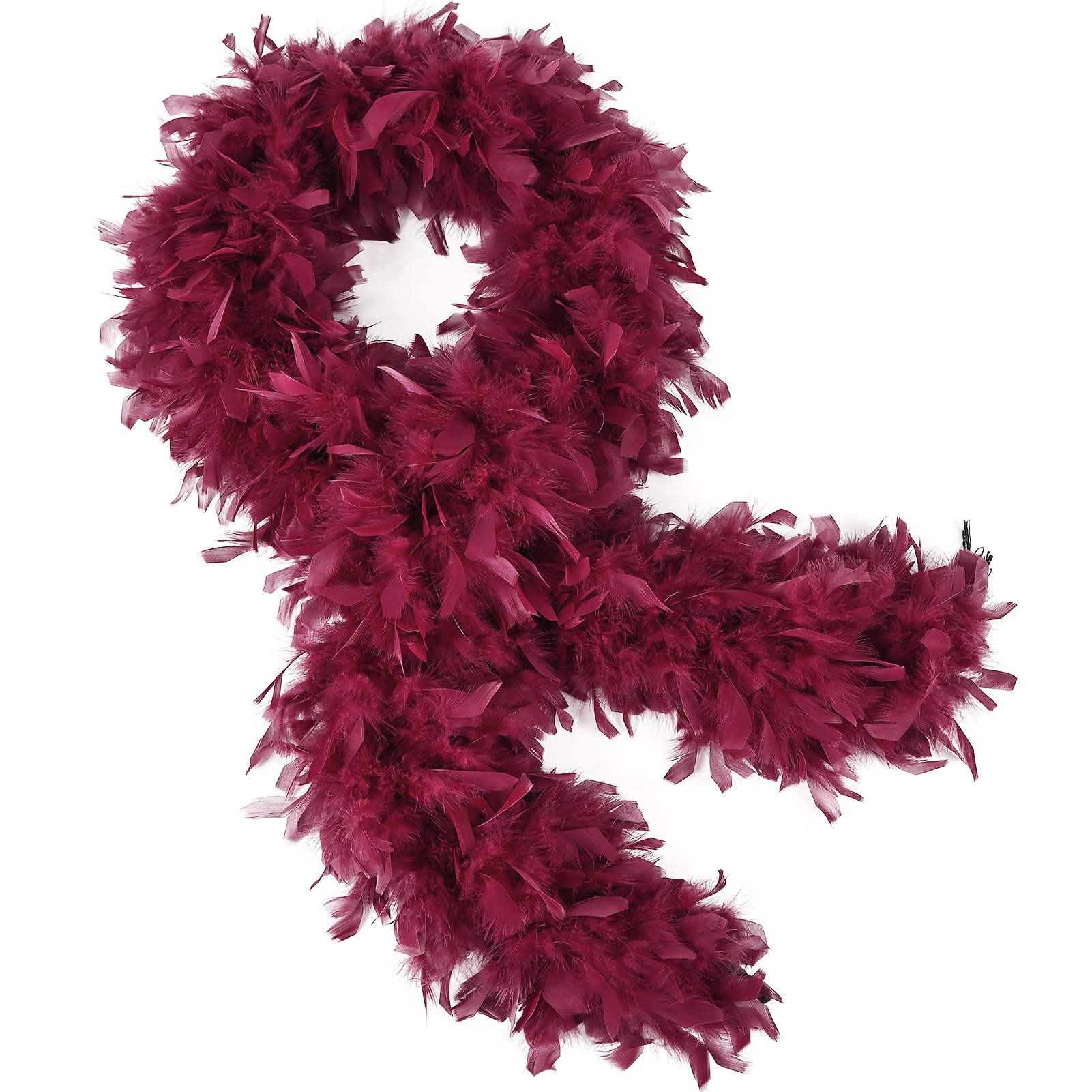 THARAHT19 Color- 40/60/100g 2Yard Chandelle Feather Boa Dancing Wedding Party Halloween Costume Decoration Feathers boa