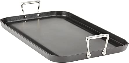 All-Clad E7951464 HA1 Hard Anodized Nonstick Dishwasher Safe PFOA Free Grande Griddle Cookware, 13-Inch by 20-Inch, Black - coolthings.us